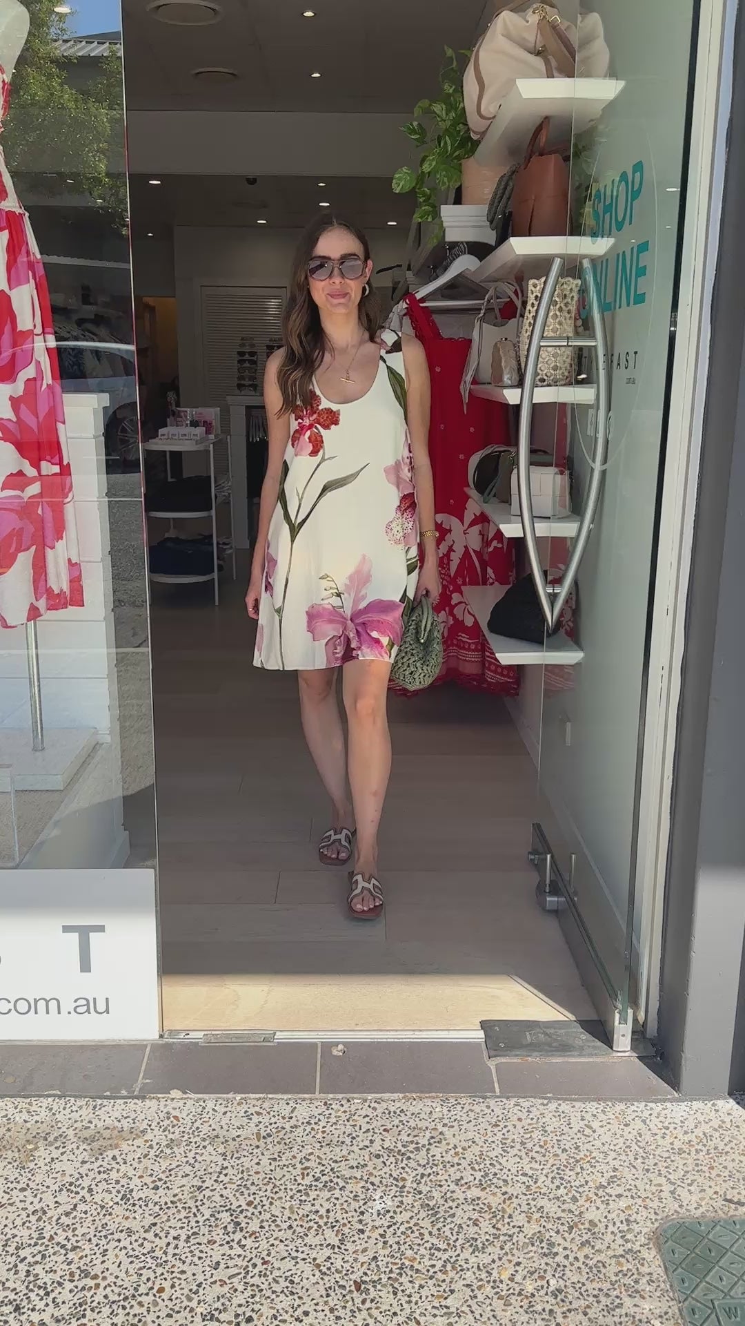 REYNA SHIFT DRESS - PINK FLORAL