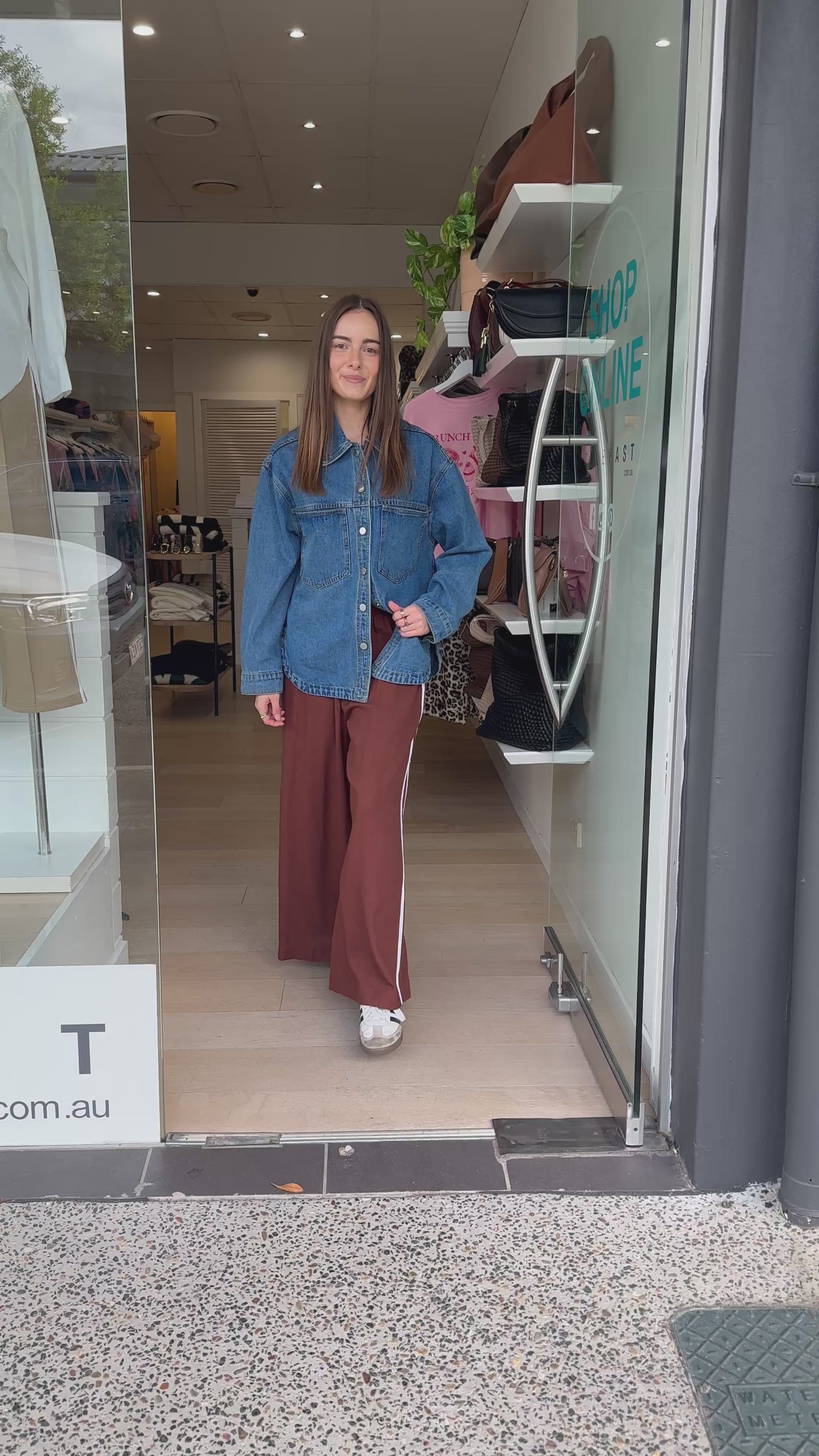 CODI RELAXED LINEN PANTS - CHOCOLATE