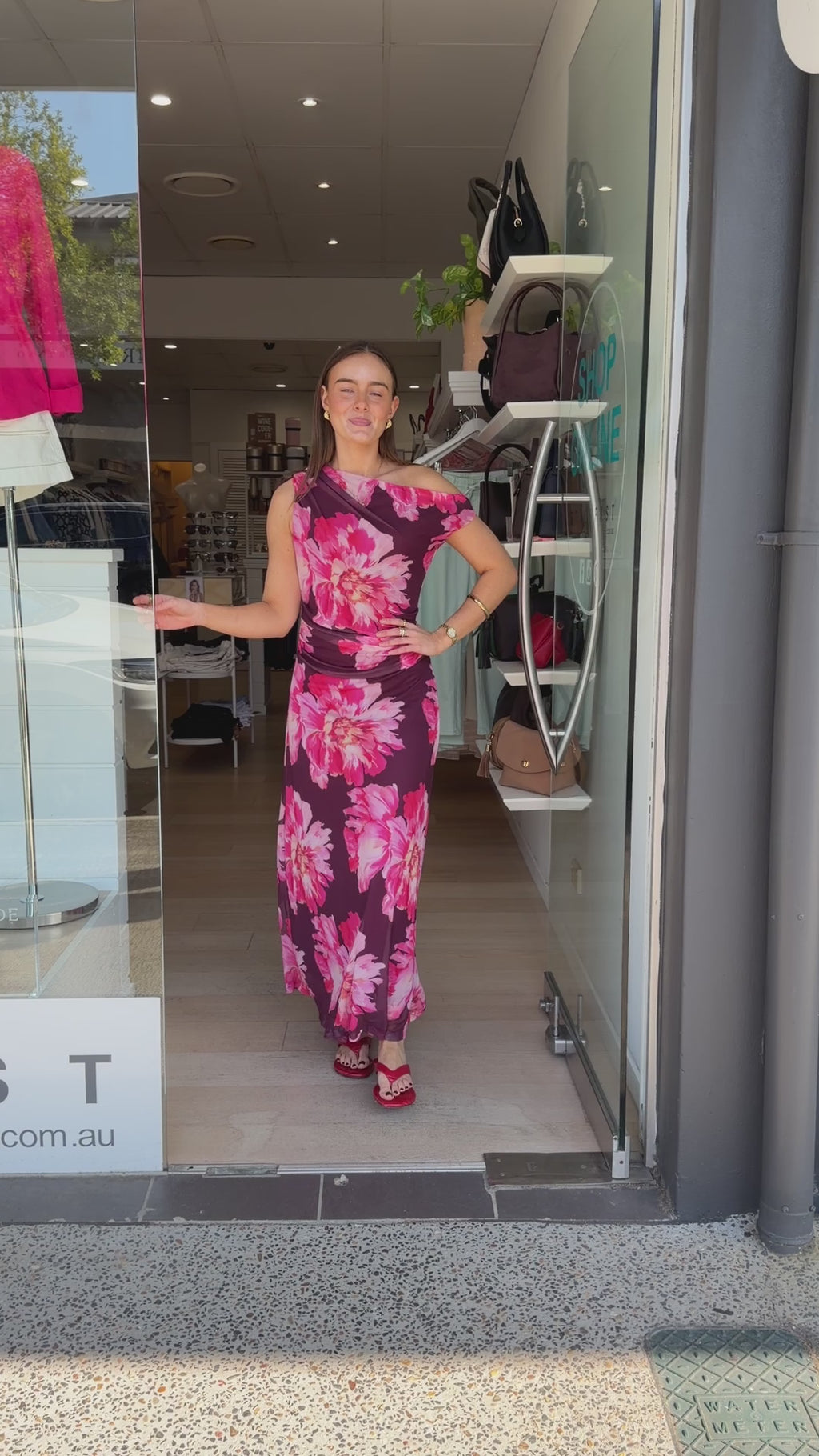 CAMILA OFF THE SHOULDER DRESS - PINK FLORAL