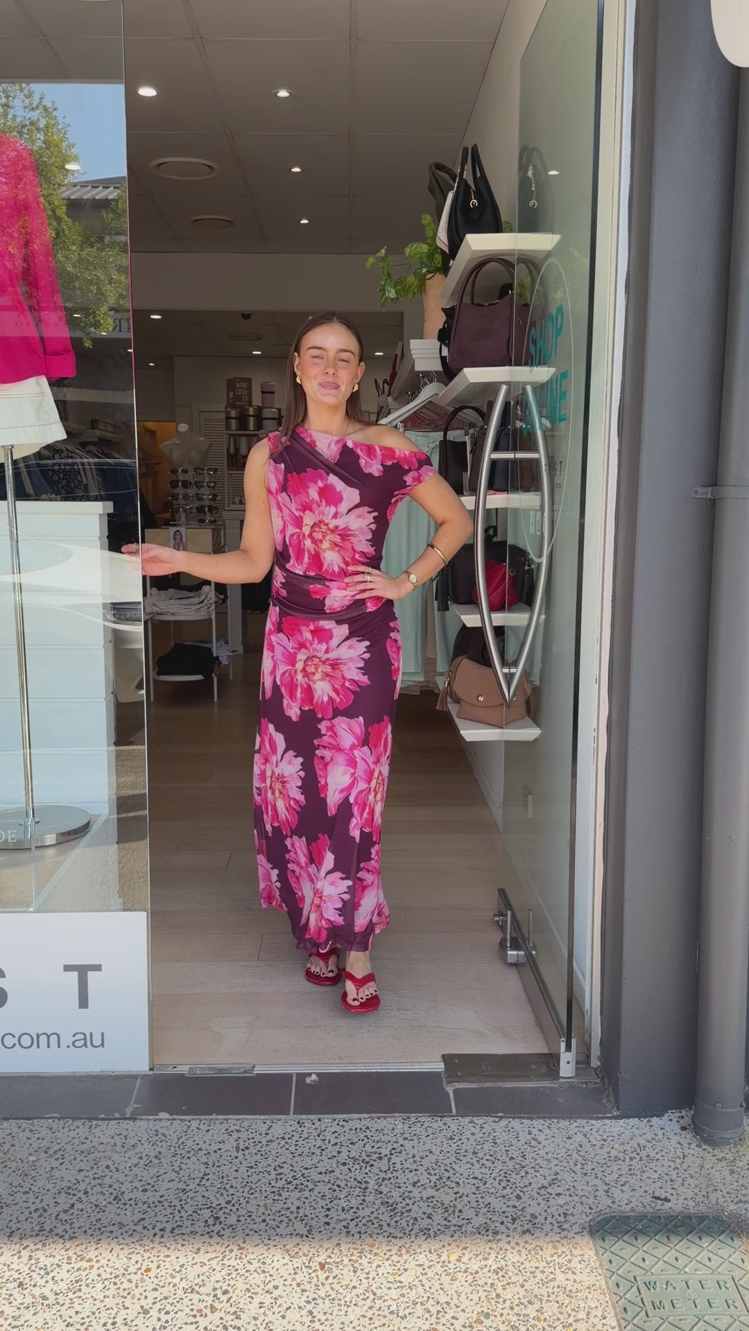 CAMILA OFF THE SHOULDER DRESS - PINK FLORAL