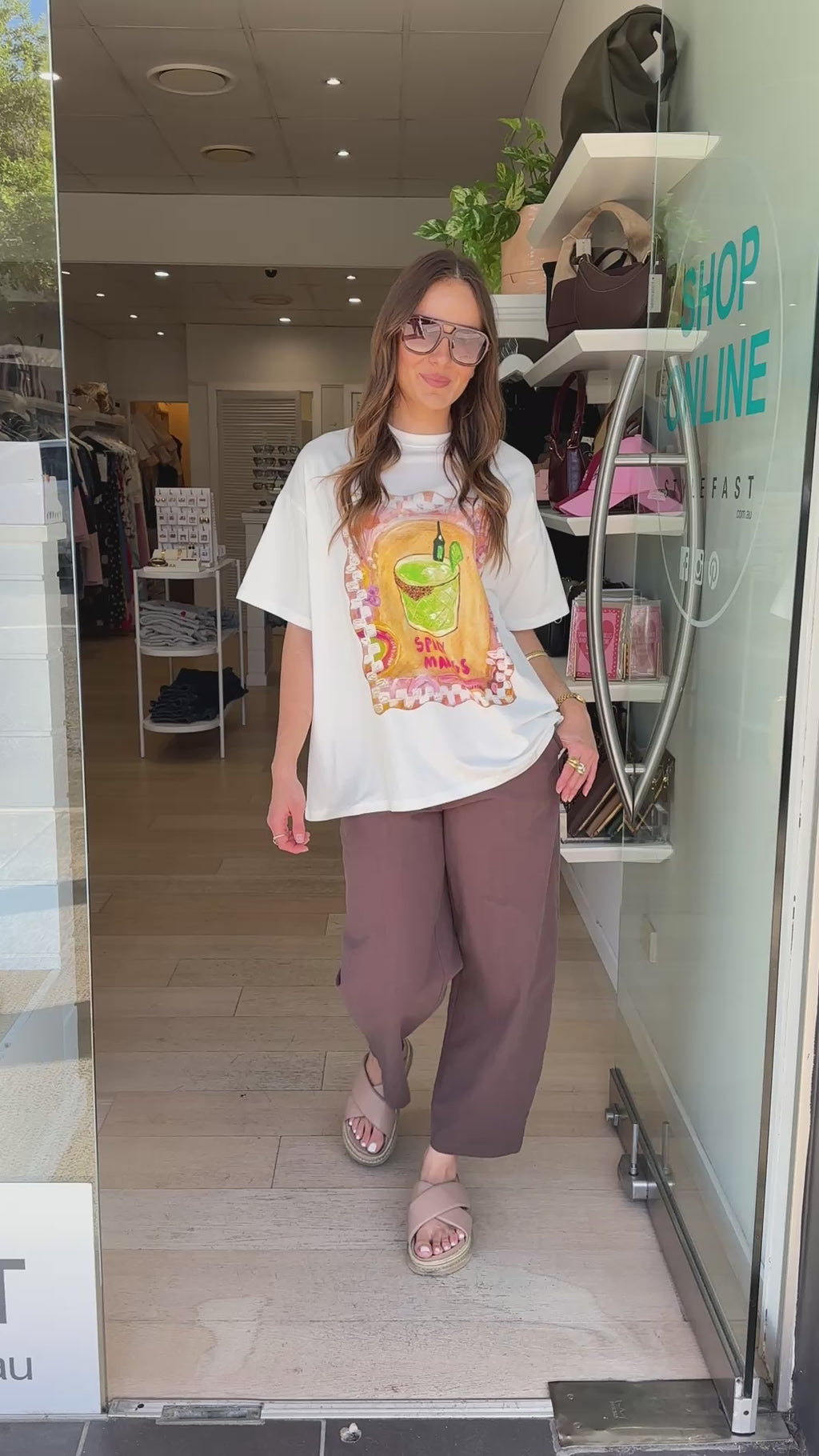 BY FRANKIE SPICY MARGS OVERSIZED TEE - WHITE