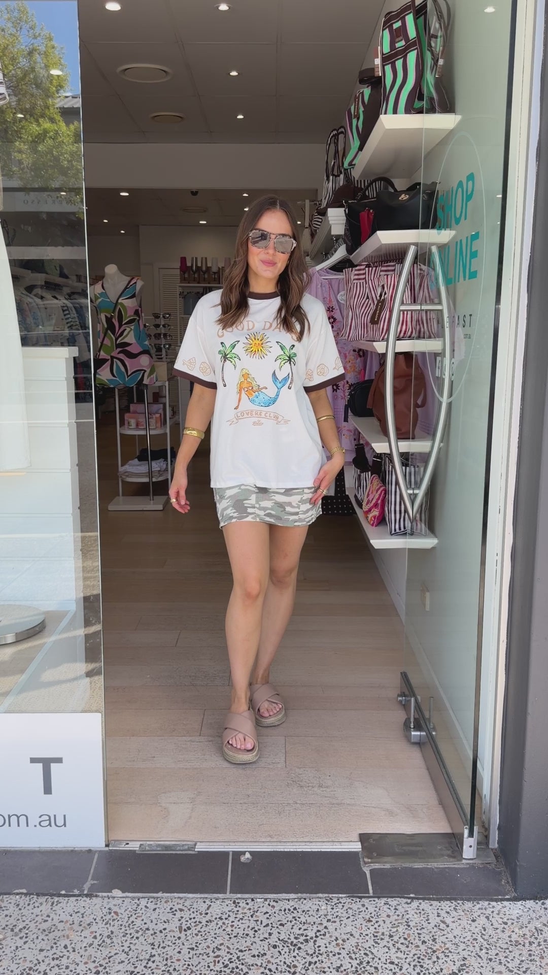 BY FRANKIE GOOD DAYS TEE - WHITE
