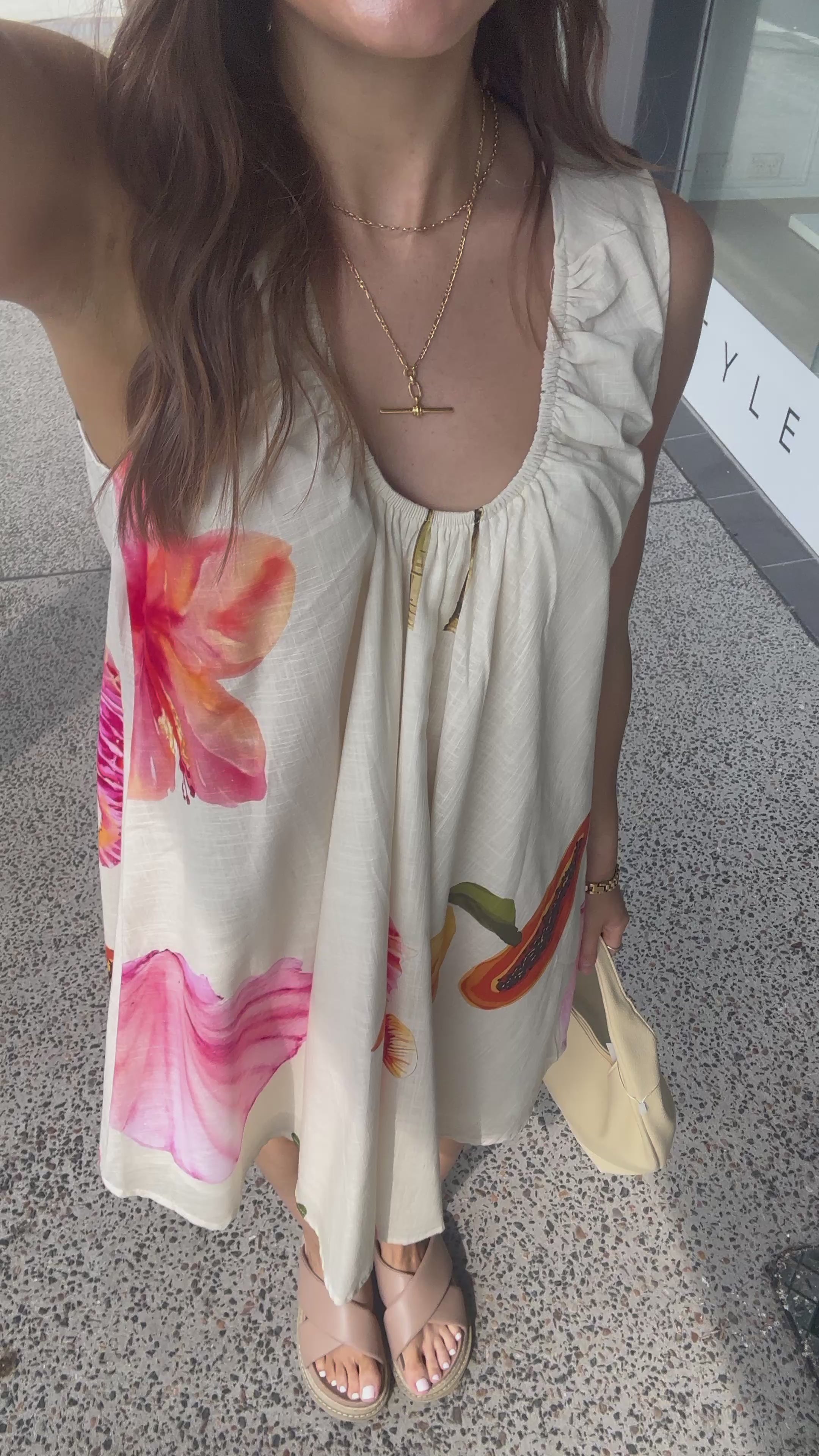 BY FRANKIE MERMAID ISLAND MINI DRESS - SUMMER PRINT