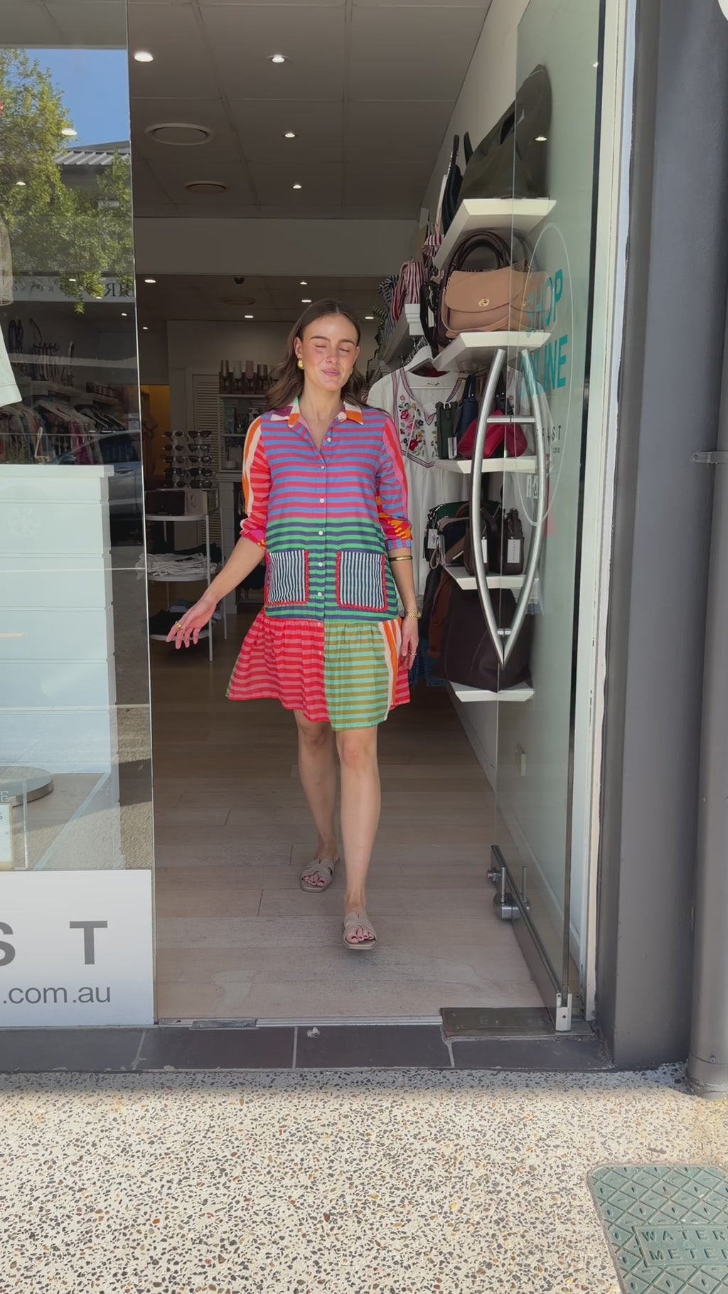 SUNNY DRESS - MULTI STRIPE