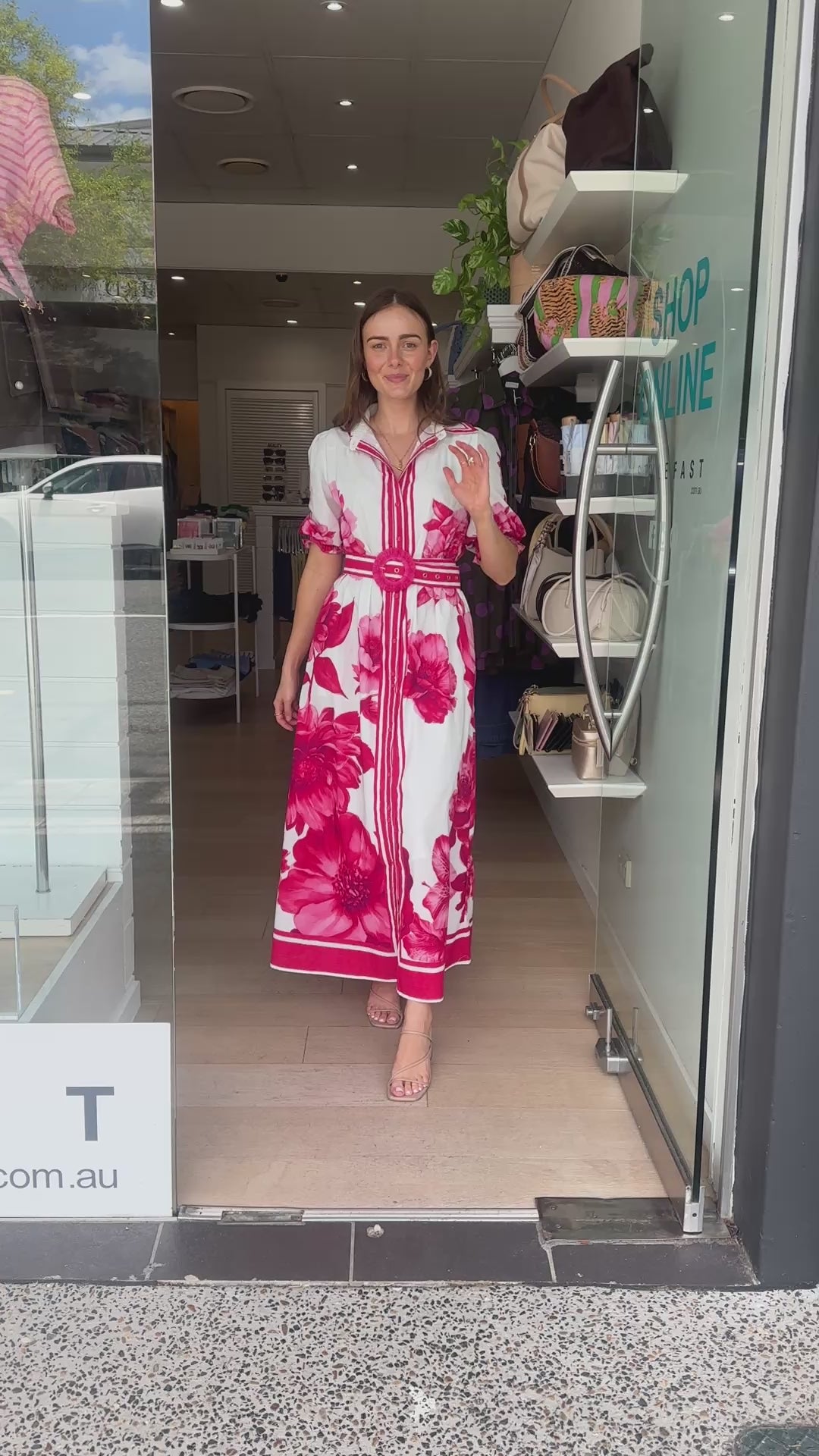 DELLA MAXI DRESS - PINK FLORAL