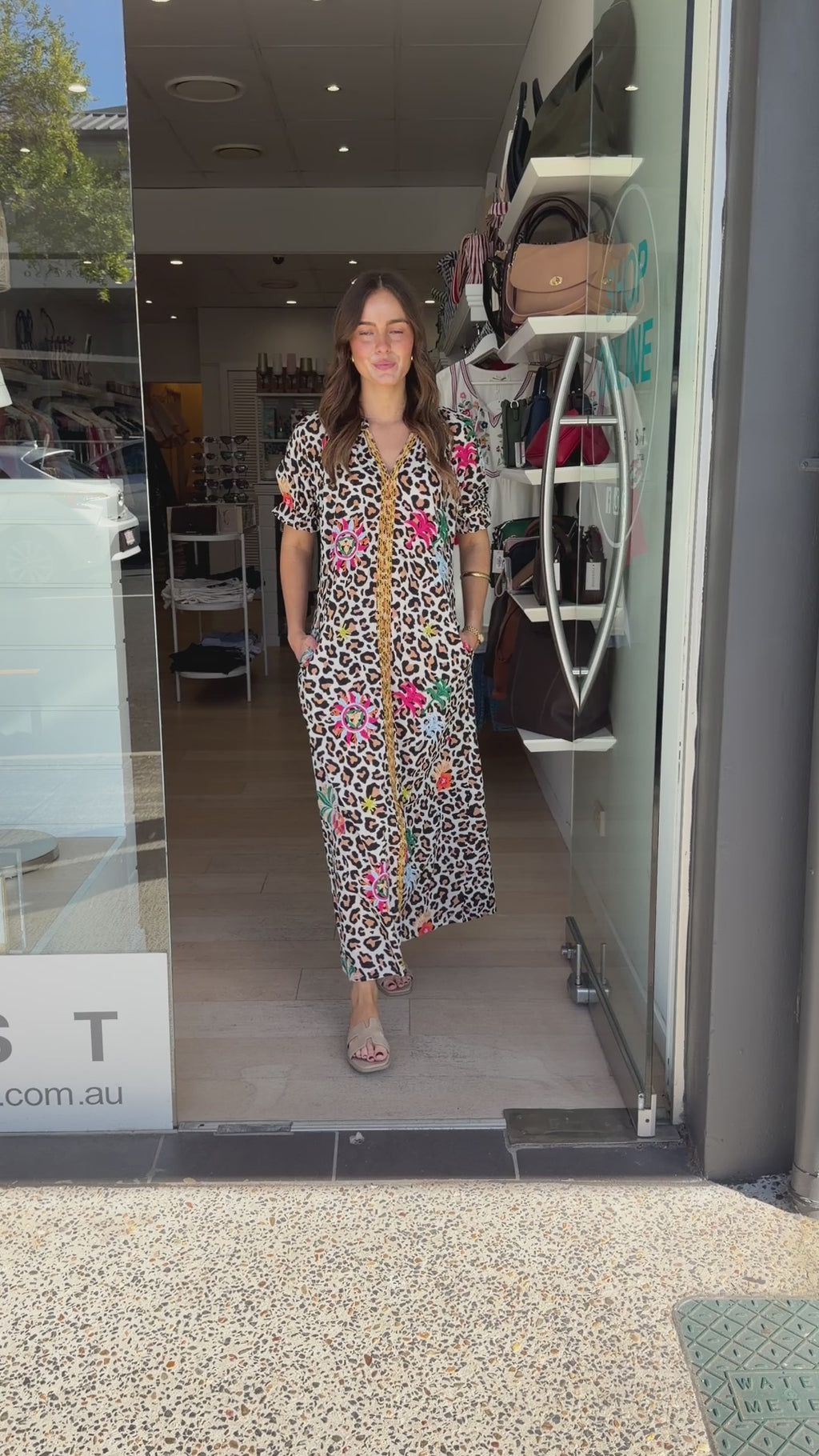 LEO DRESS - LEOPARD PRINT