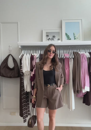 FEATHER + NOISE HAYLEY BLAZER - ESPRESSO