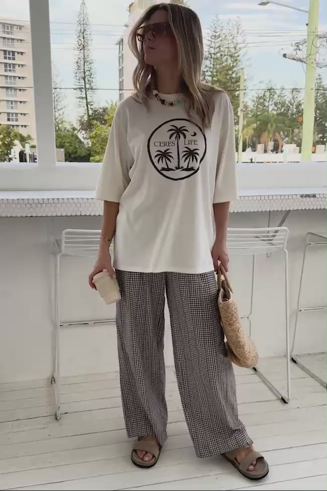 CERES LIFE LIV OVERSIZED TEE - ISLAND PALMS