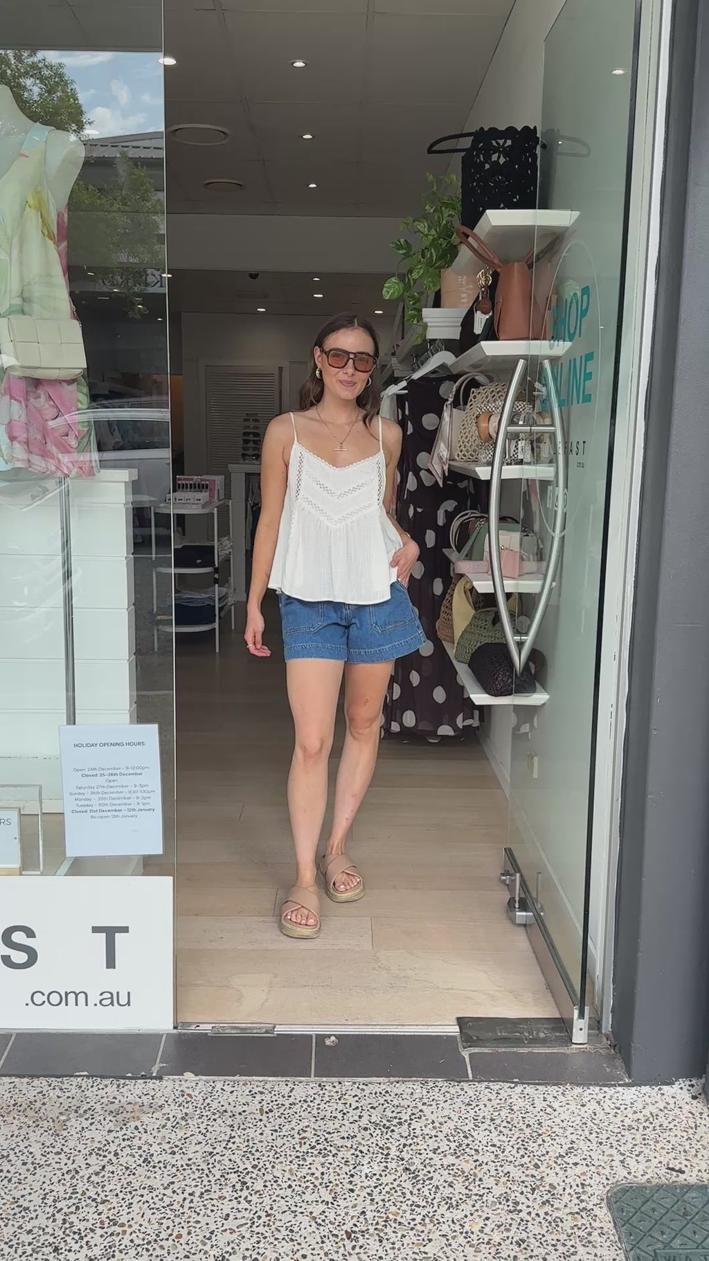 JOLIE LOOSE TANK - IVORY