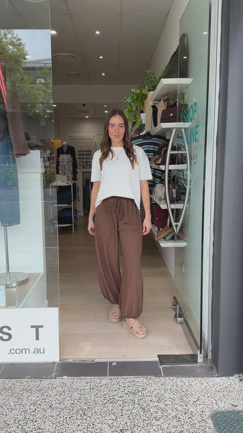 ZENA HAREM PANT - CHOCOLATE