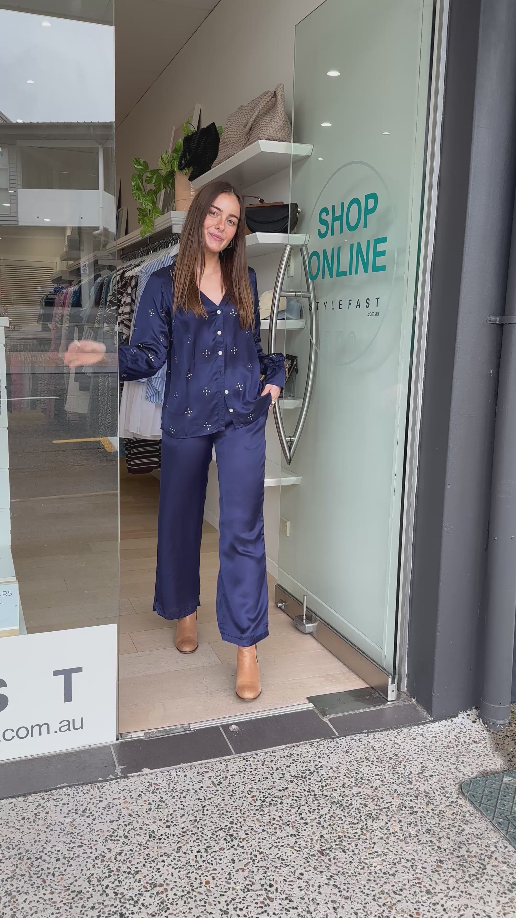 RUBYYAYA MUNCHEN PANT - NAVY