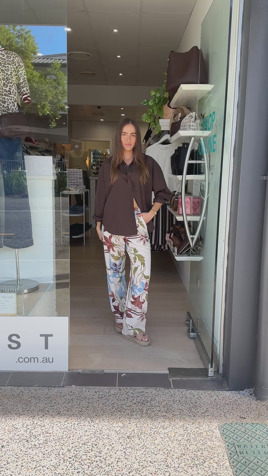 SADIE RELAXED PANTS - FLORAL PRINT