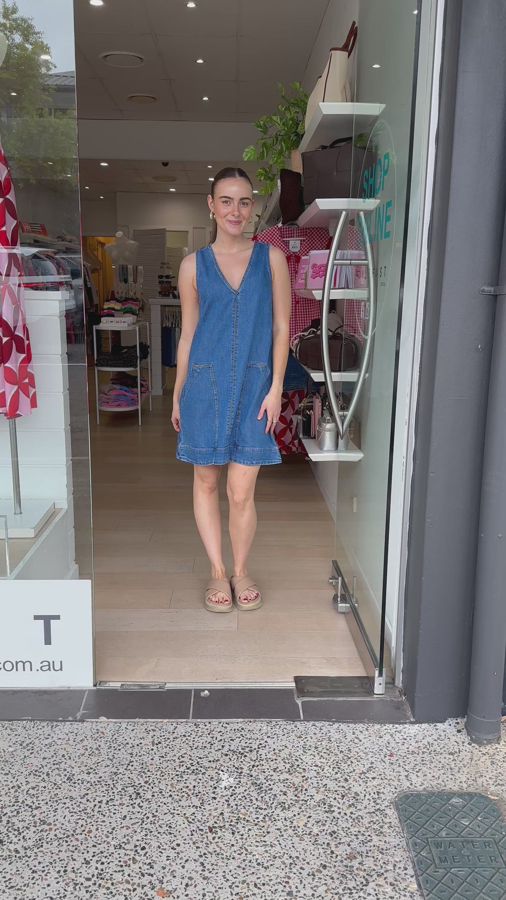 CERES LIFE EMME SHIFT DRESS - FRESH INDIDO