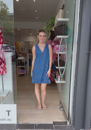 CERES LIFE EMME SHIFT DRESS - FRESH INDIDO