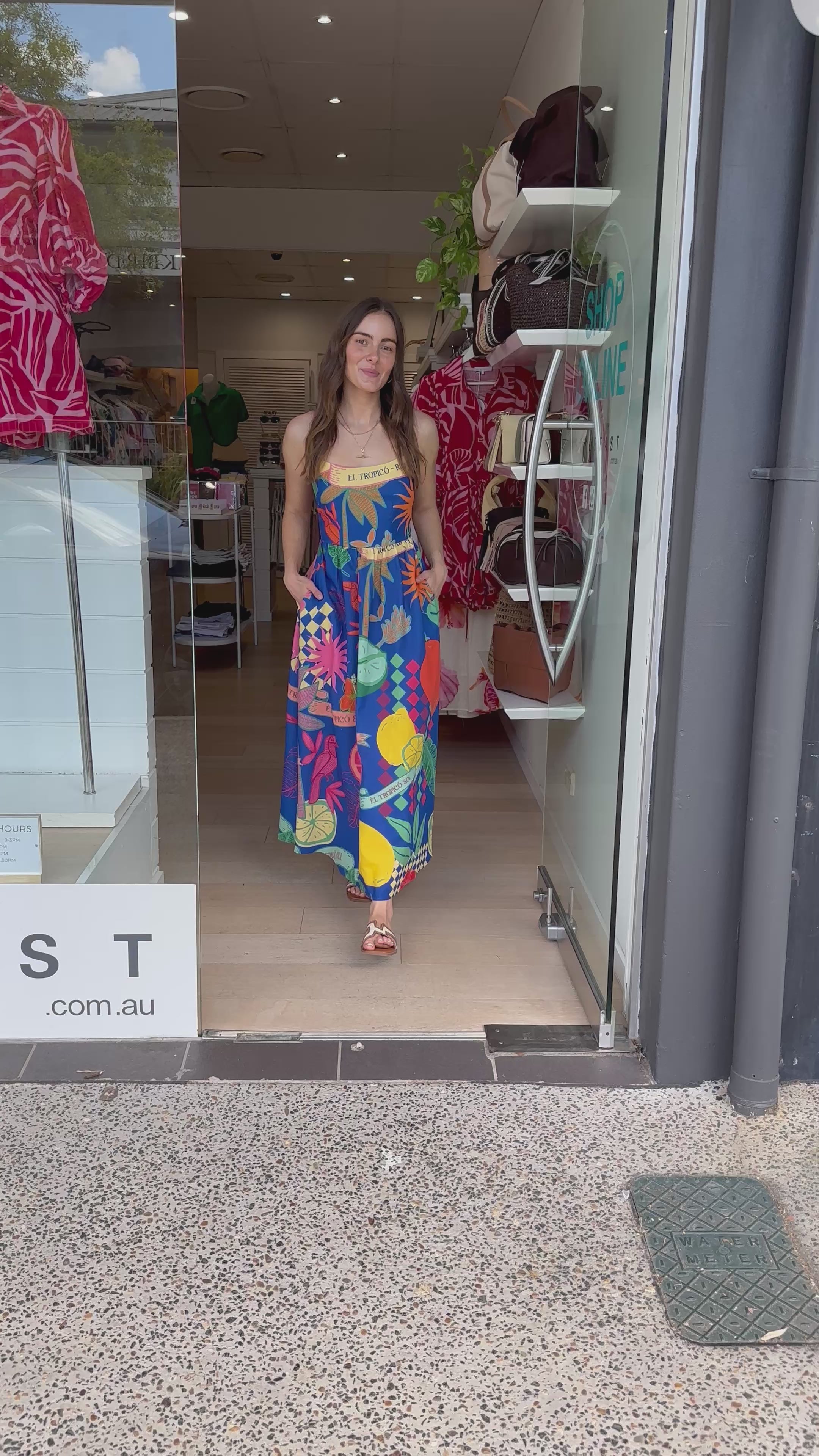 RIO MAXI DRESS - TROPICO PRINT