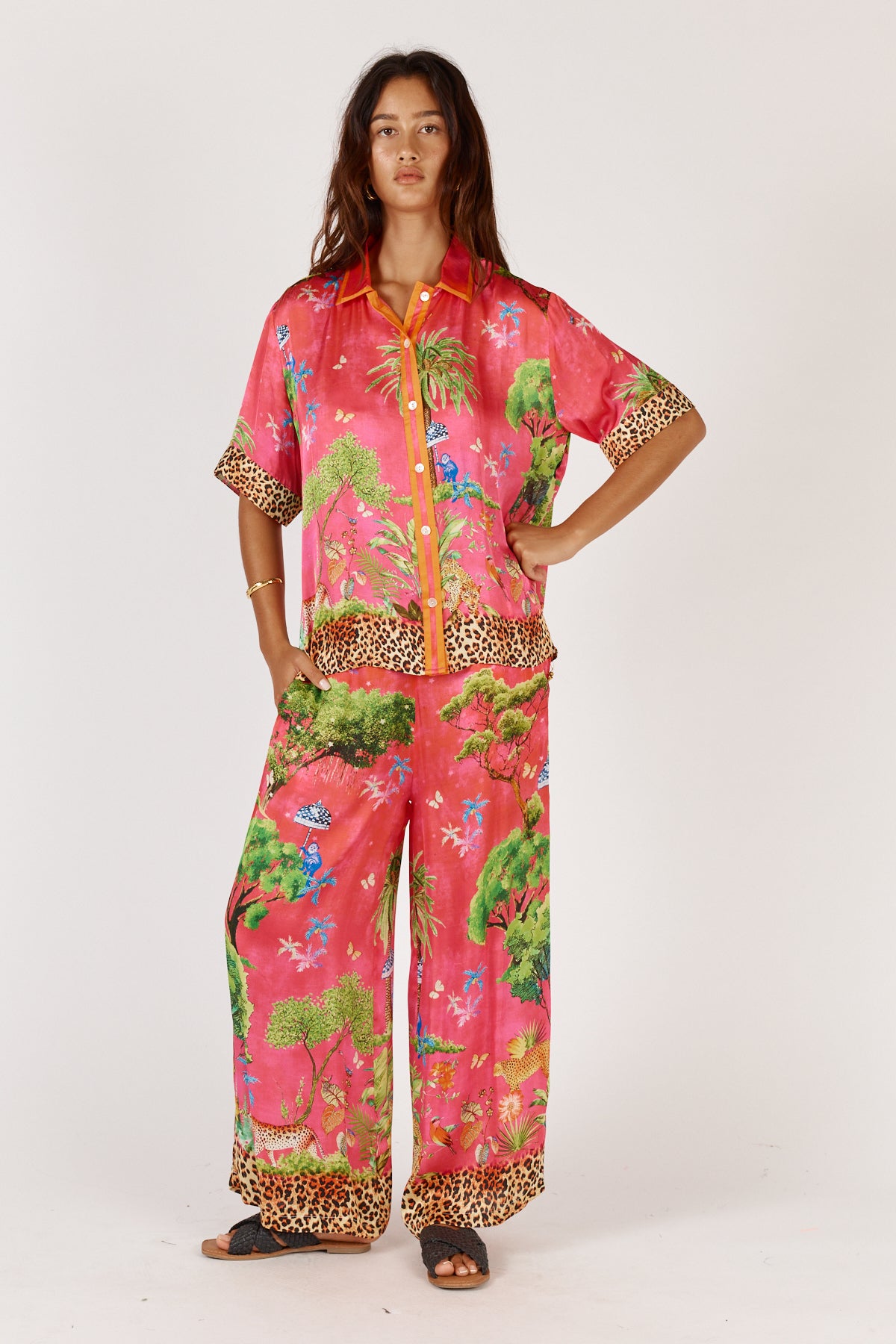 RUBYYAYA MATARAM PANT - CORAL