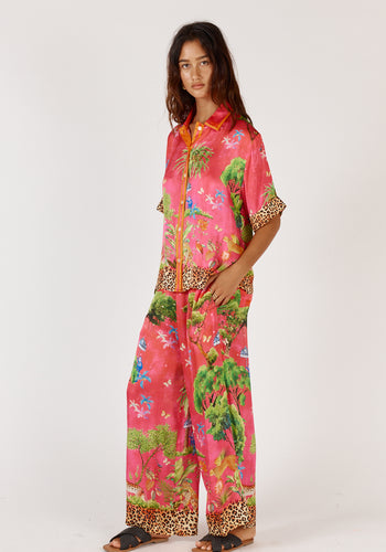 RUBYYAYA MATARAM SHIRT - CORAL