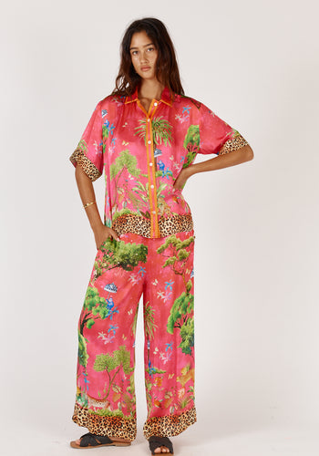 RUBYYAYA MATARAM SHIRT - CORAL
