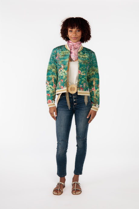 RUBYYAYA NOUVEAU JACKET - GREEN