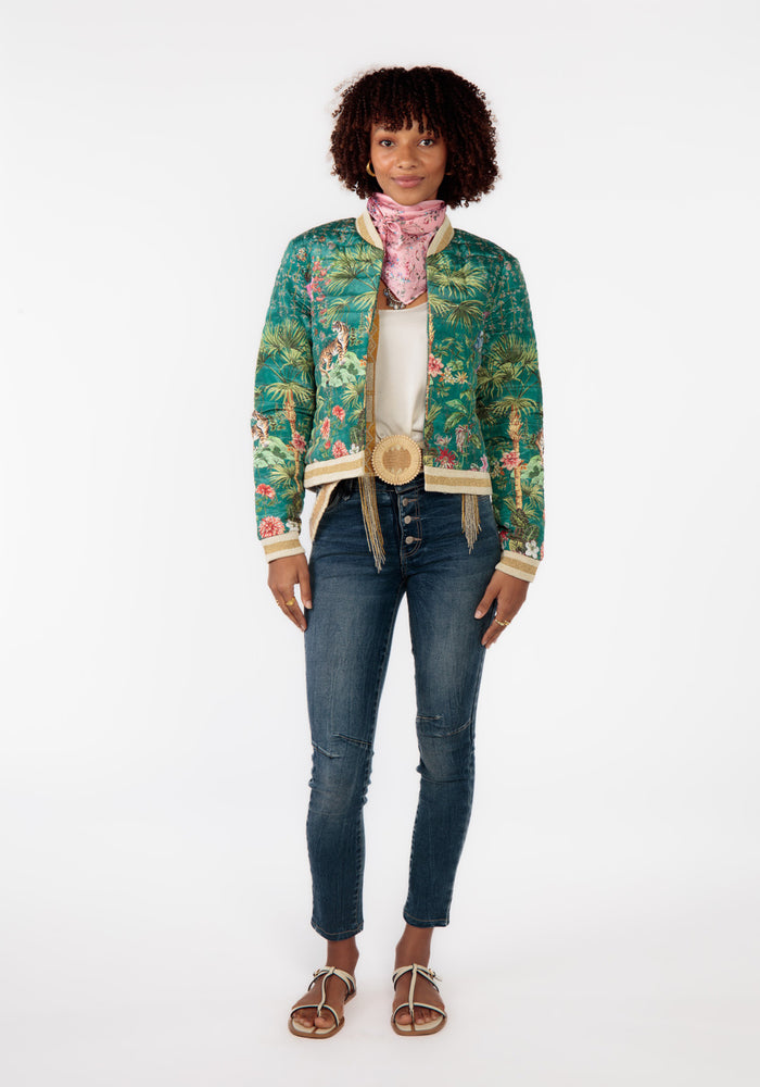 RUBYYAYA NOUVEAU JACKET - GREEN
