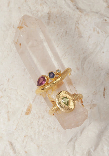 TONI MAY ESME APATITE RING - GOLD