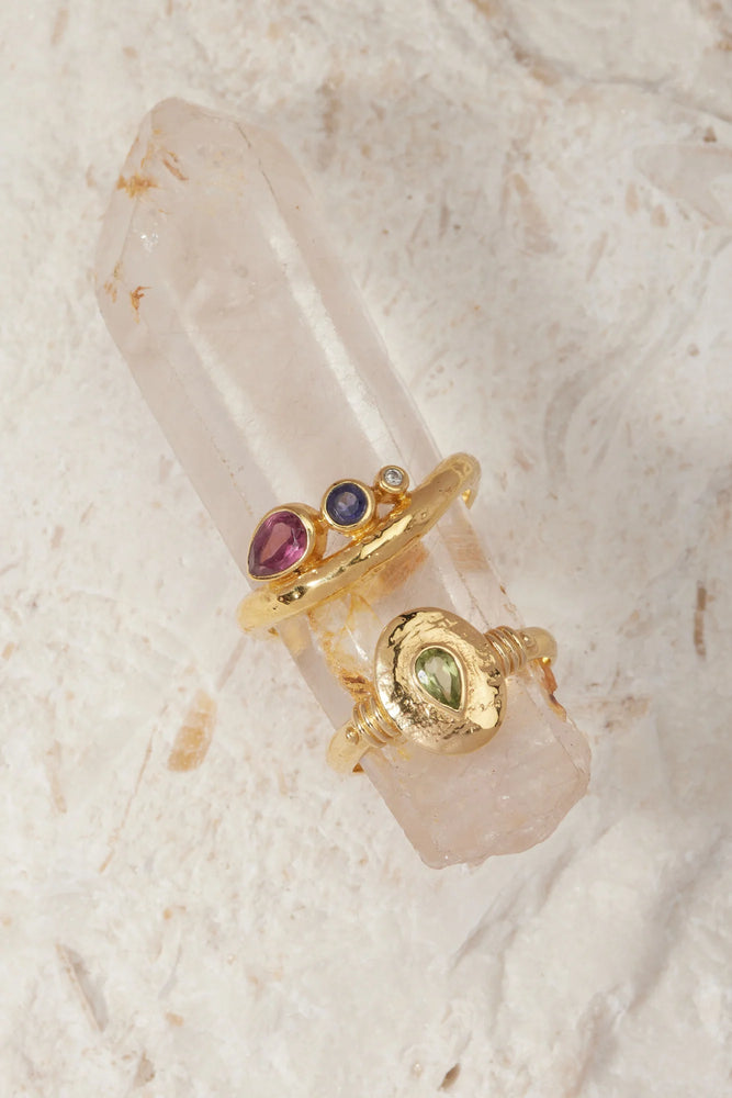 Load image into Gallery viewer, TONI MAY ESME APATITE RING - GOLD