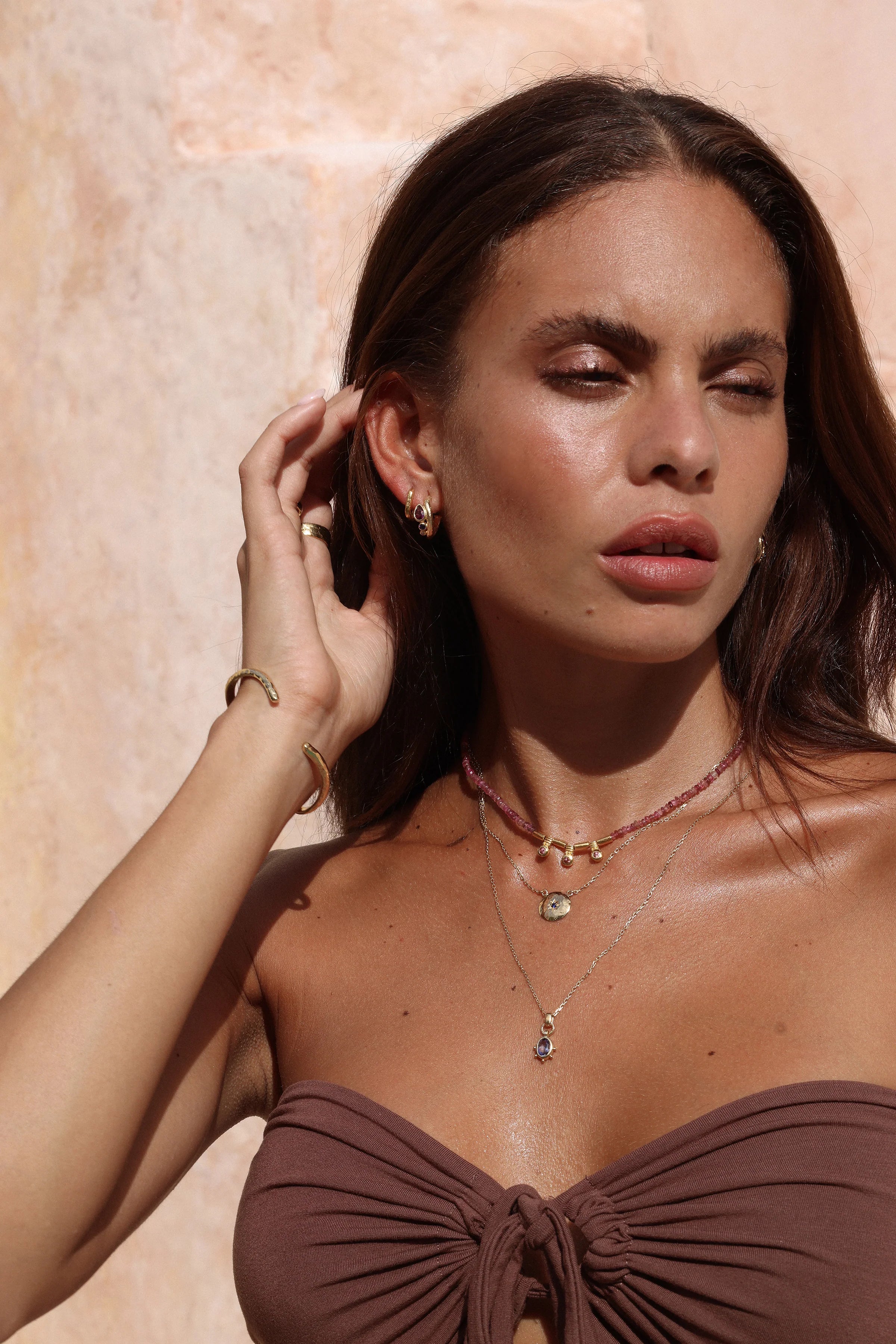 TONI MAY SORRENTO HOOPS - GOLD