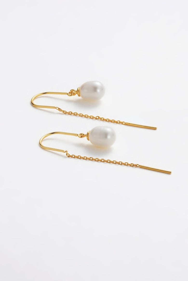 ZAFINO TALIA THREAD EARRING - GOLD