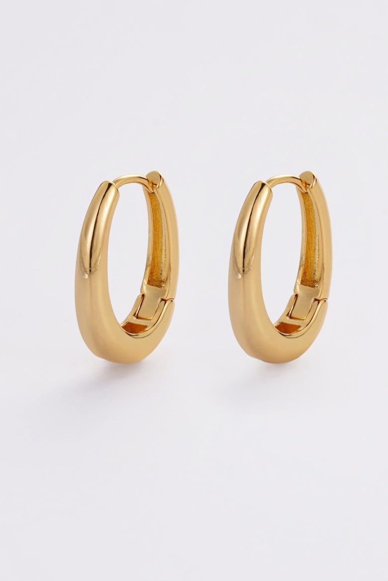 ZAFINO PIA EARRINGS LARGE - GOLD