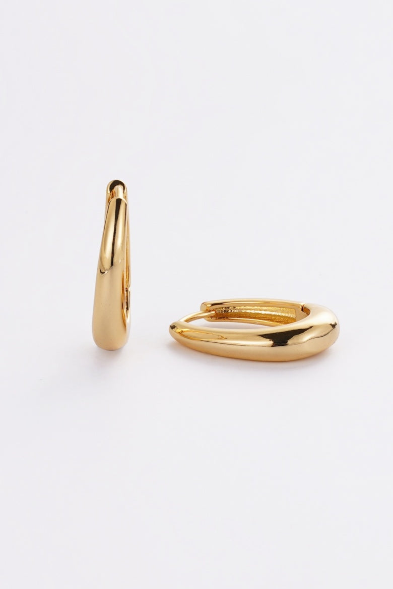 ZAFINO PIA EARRINGS LARGE - GOLD
