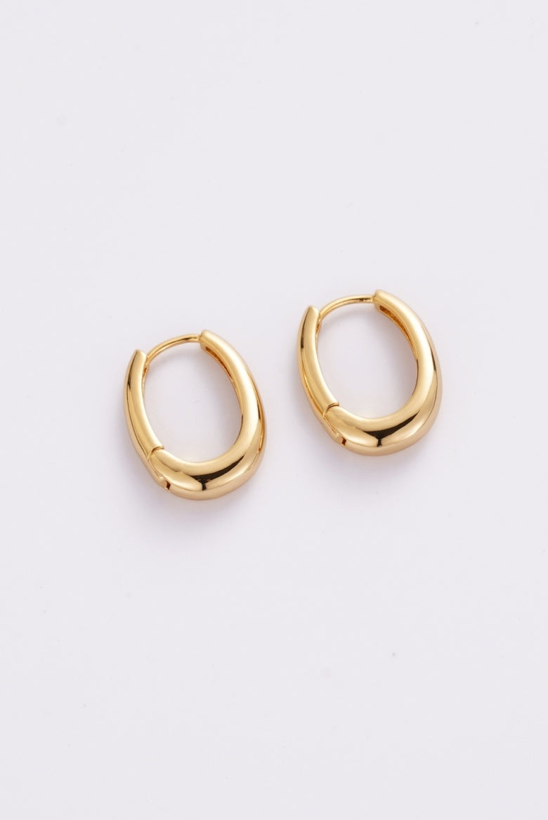 ZAFINO PIA EARRINGS LARGE - GOLD
