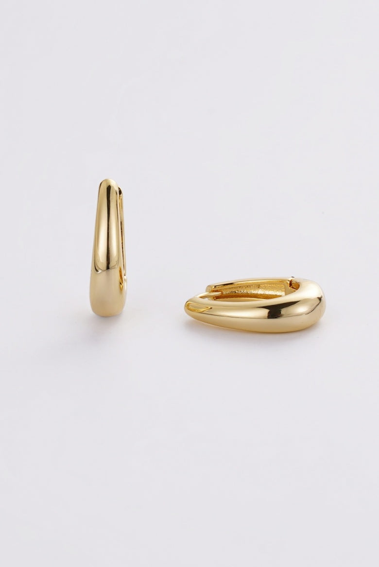 ZAFINO PIA EARRINGS MEDIUM - GOLD