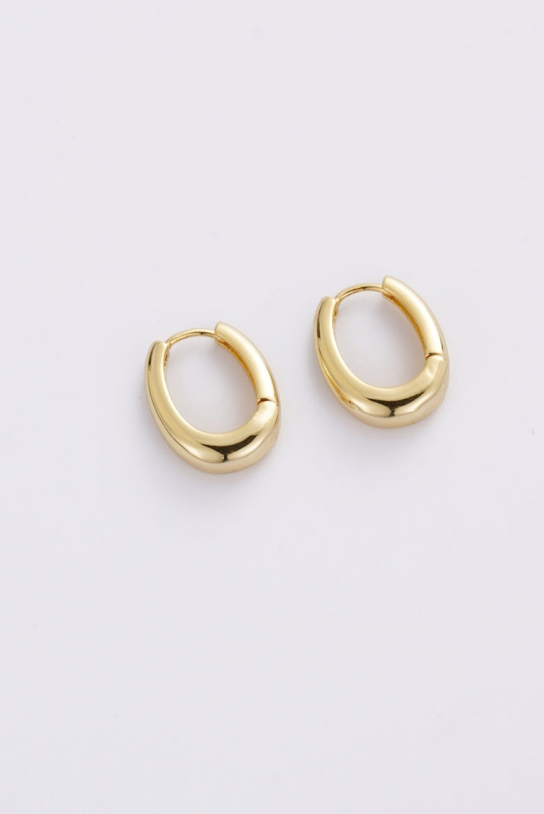 ZAFINO PIA EARRINGS MEDIUM - GOLD