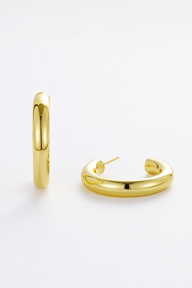 ZAFINO LINA HOOP LARGE - GOLD